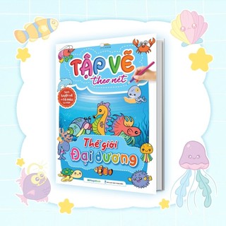Sách Tập Vẽ Theo Nét Cho Bé - Nhiều Chủ Đề Tập Tô Tập Vẽ- 24 trang