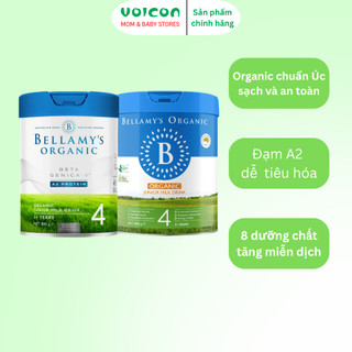 Sữa Hữu Cơ Bellamy’s Organic Đạm A2 / 8 HMO (800g) – Tăng Đề Kháng, Dễ Hấp Thu