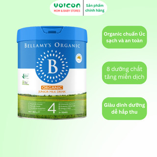Sữa Hữu Cơ Bellamy’s Organic Đạm A2 / 8 HMO (800g) – Tăng Đề Kháng, Dễ Hấp Thu
