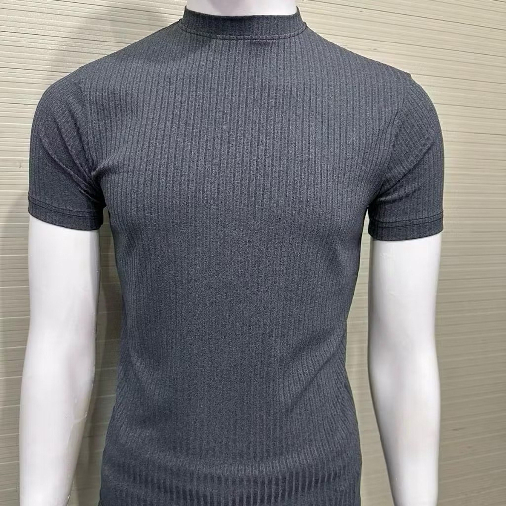 (Combo 2 Áo) Áo Thun Nam Body Gân Tăm Đũa Co Giãn 4 Chiều, Áo Phông Cộc Tay Cổ Tròn Ôm Mềm Mịn Fom Tôn Body