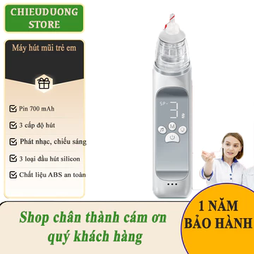 Máy Hút Mũi Điện Tử Cao Cấp Cho Bé, Hút Dịch Mũi Gỉ Mũi Trẻ Em HM86