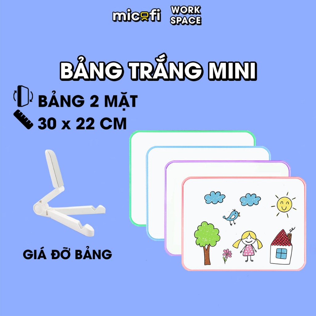 Bảng Viết Bút Lông Micofi Mini, Bảng Trắng Con Viết Bút Lông Học Sinh ...