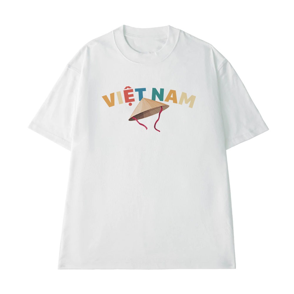 Áo Thun Nón Lá Việt Nam Độc Lập Tự Do Hạnh Phúc Dành Tặng Bạn Bè Form Rộng Cotton 250gsm