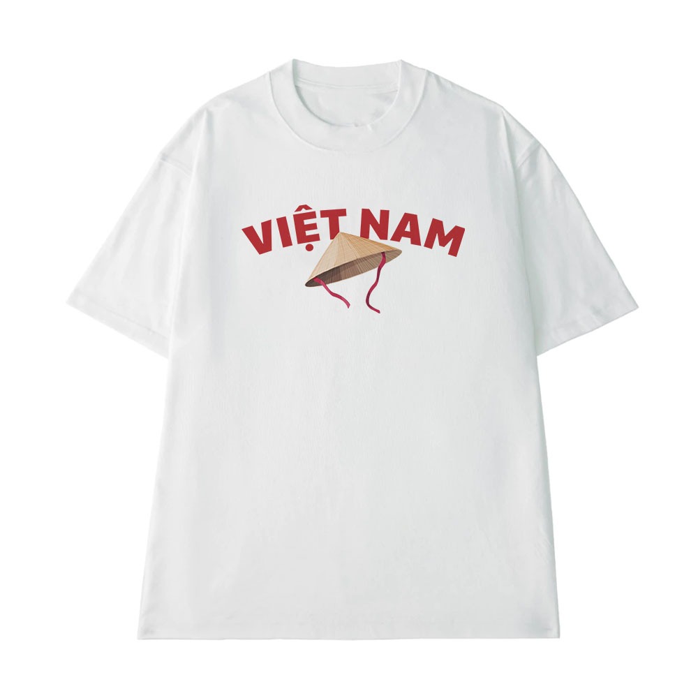 Áo Thun Nón Lá Việt Nam Độc Lập Tự Do Hạnh Phúc Dành Tặng Bạn Bè Form Rộng Cotton 250gsm