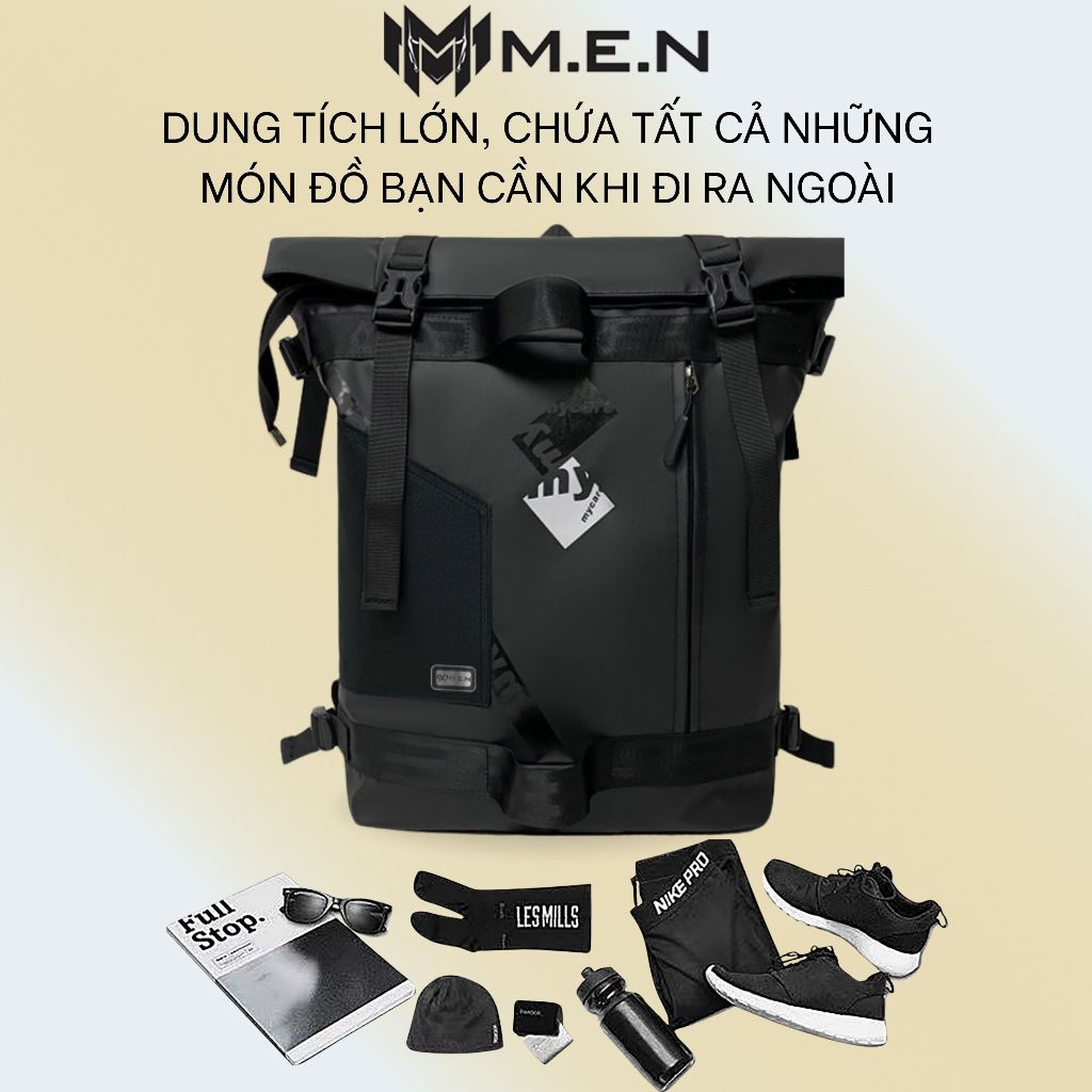 Balo học viên 46cm M.E.N sức chứa 3 đến 5 bộ mặt phố MYCAE 2 màu [Freeship]