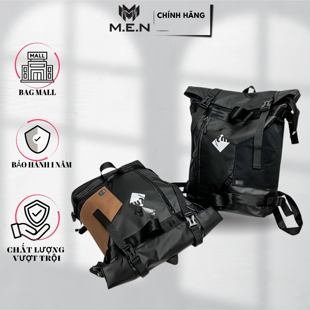 Balo học viên 46cm M.E.N sức chứa 3 đến 5 bộ mặt phố MYCAE 2 màu [Freeship]