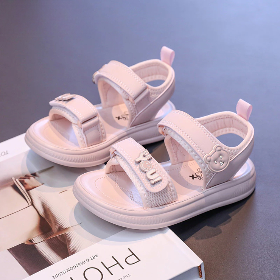 [M116] Dép Quai Hậu Sandal Học Sinh Da PU Cao Cấp, Dép Xăng Đan Đi Học Phong Cách Thời Trang Đế Mềm Cho Bé Gái TH Kids