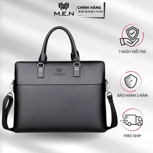 Cặp da trọng lượng 1kg văn phòng Vip đaa năng chống thấm nước đựng laptop 15-16inch tiện lợi M.E.N [MẪU MỚI]