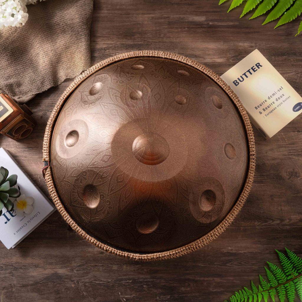 Trống Hang Drum, Trống Hand Pan 10 Nốt, 14 Nốt Tặng Khóa Học 1 Năm  - Full Phụ Kiện