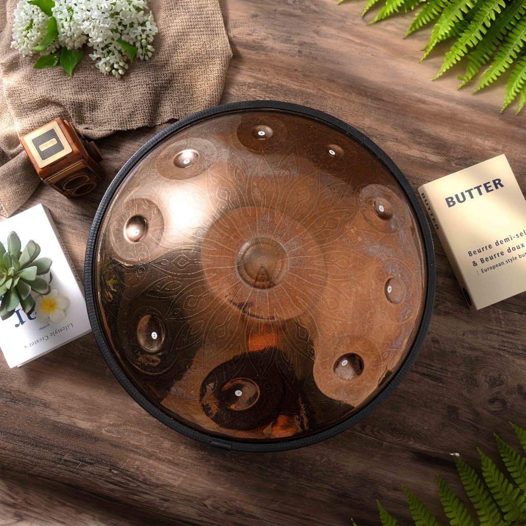 Trống Hang Drum, Trống Hand Pan 10 Nốt, 14 Nốt Tặng Khóa Học 1 Năm  - Full Phụ Kiện