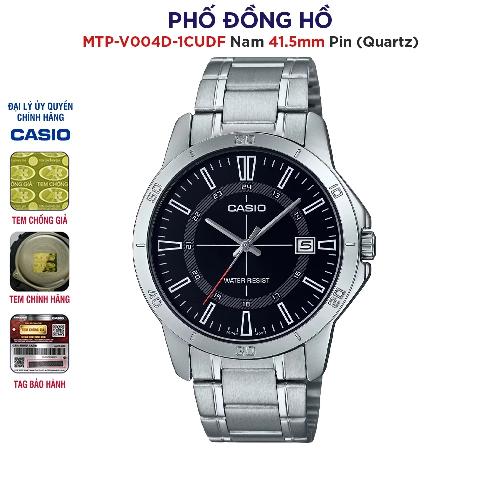 Đồng hồ nam Casio MTP-V004D-1CUDF chính hãng