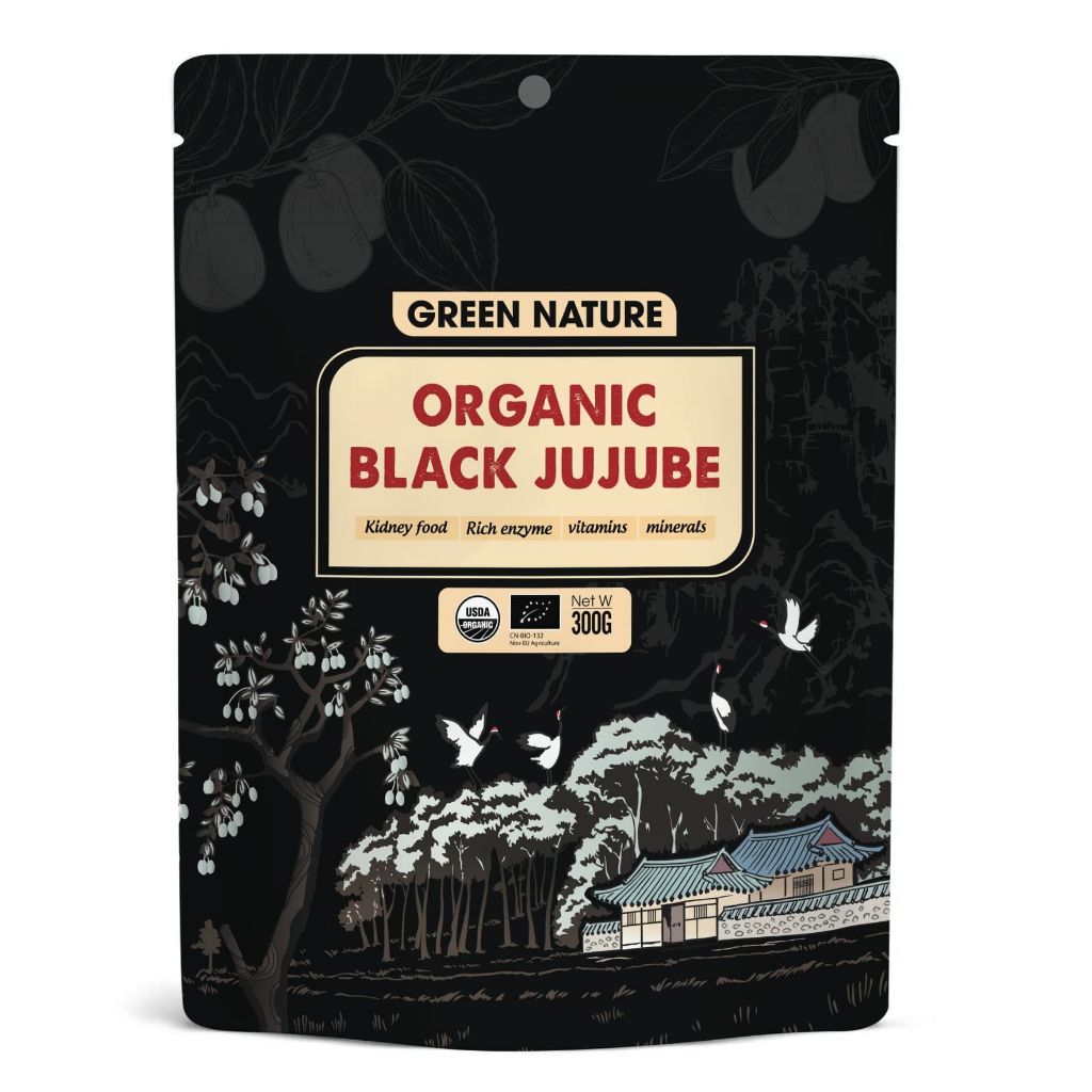Táo Đen Hữu Cơ GREEN NATURE Organic Black Jujube 300g
