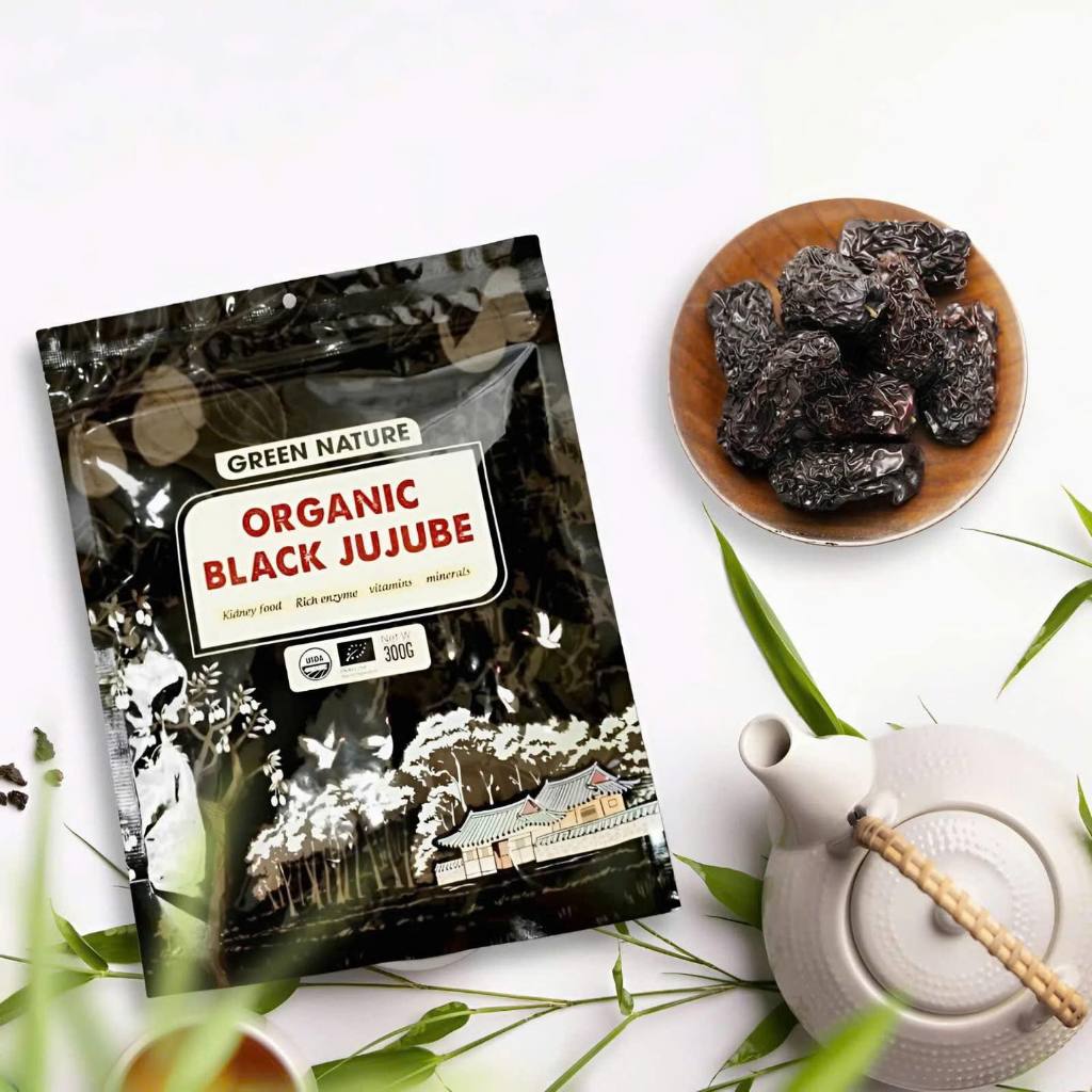 Táo Đen Hữu Cơ GREEN NATURE Organic Black Jujube 300g