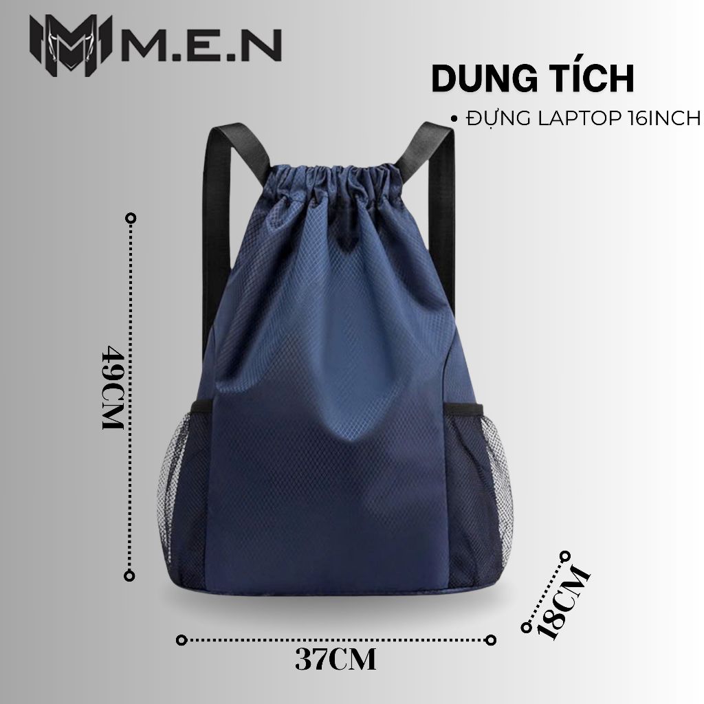Balo dây rút học sinh sách vỡ thể thao đựng bóng siêu to 50*44*18*cm [video thật]