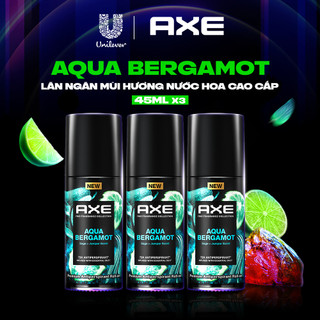Combo 3 Lăn ngăn mùi hương nước hoa cao cấp AXE 45ml, công nghệ hóa mồ hôi thành mùi hương thơm mát 72h