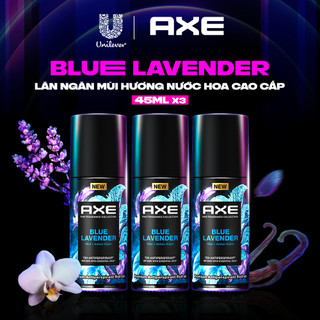 Combo 3 Lăn ngăn mùi hương nước hoa cao cấp AXE 45ml, công nghệ hóa mồ hôi thành mùi hương thơm mát 72h