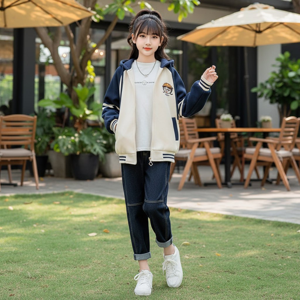 Áo khoác cho bé gái size đại BEESHOP D25002