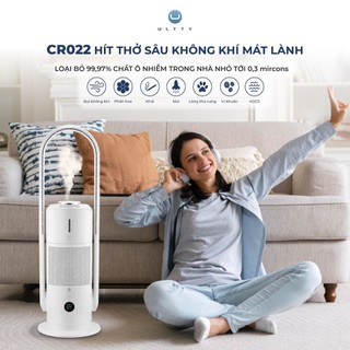 Máy Lọc Không Khí Bù Ẩm Khử Khuẩn U ULTTY CR022, Quạt Không Cánh, Khử Khuẩn Tia UV, Bảo Hành 3 Năm