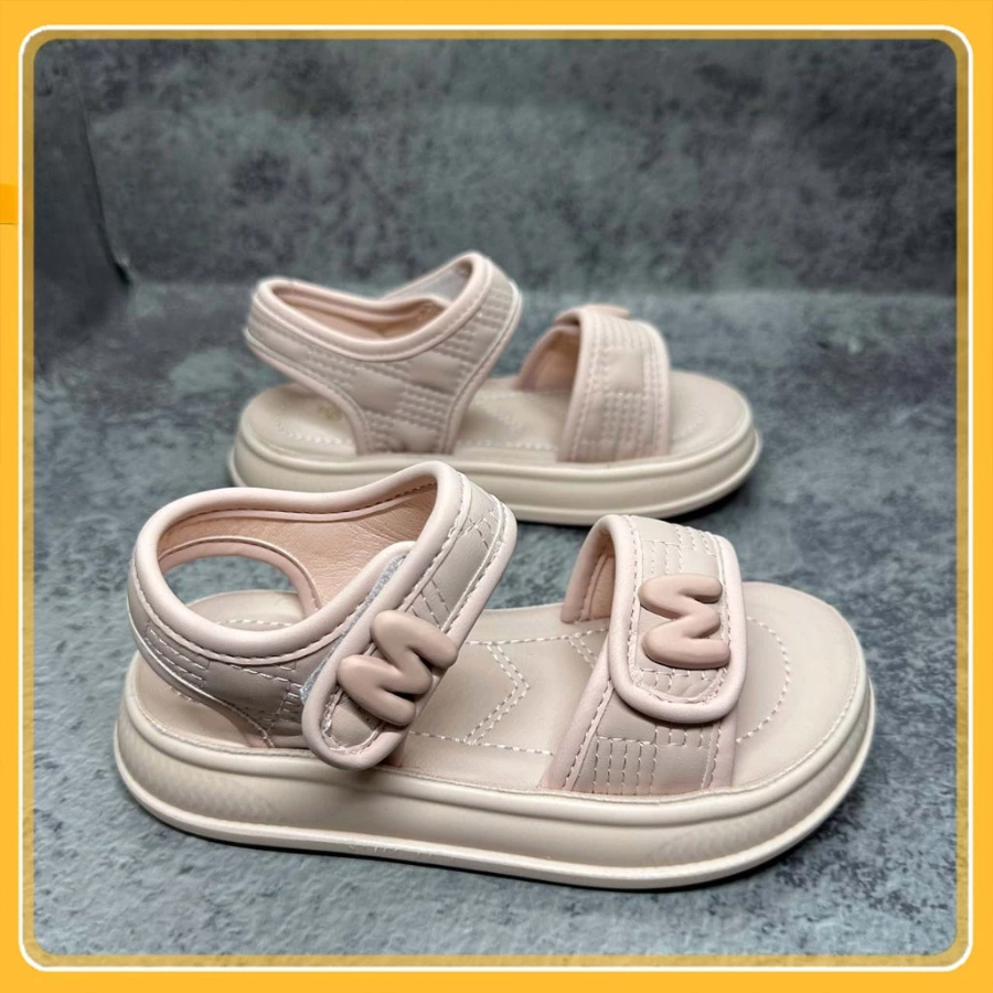 [M068] Dép Sandal Cho Bé,Dép Quai Hậu Bé Gái Quai Ngang Đế Siêu Êm Mềm, Chống Trơn Trượt TH Kids