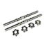 Đòn Tạ Tay Đơn Tay Cầm Quả Táo Phi 25mm, Thanh Đòn Tạ Thép Đặc Mạ Điện 35cm, 40cm Kèm Chốt Tạ