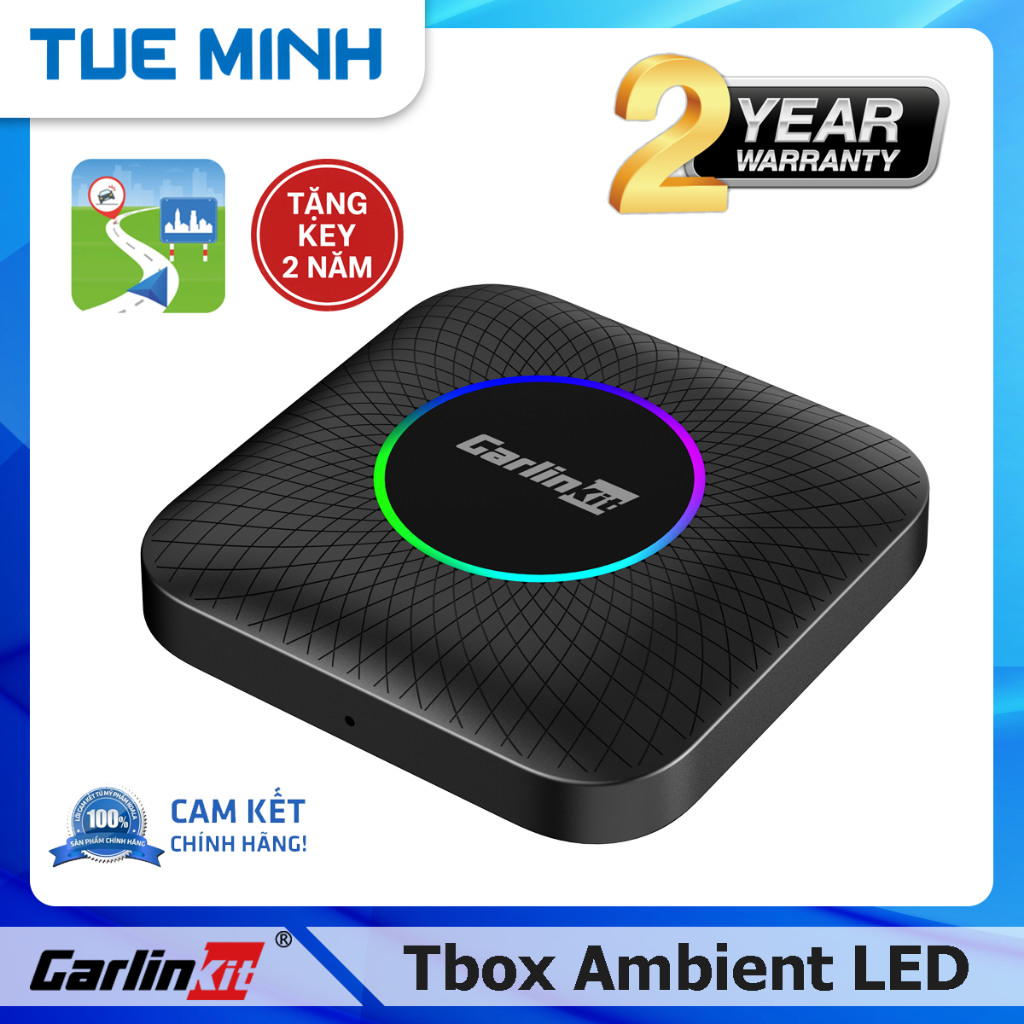 Android Box Carlinkit Tbox Ambient Led - Tặng key bản quyền Vietmap ...