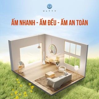 Quạt Tháp 2 Chiều Sưởi Ấm & Làm Mát ULTTY CR018H, CR018HM, Sưởi Gốm Ceramic Hiện Đại, Bù Ẩm 300ML