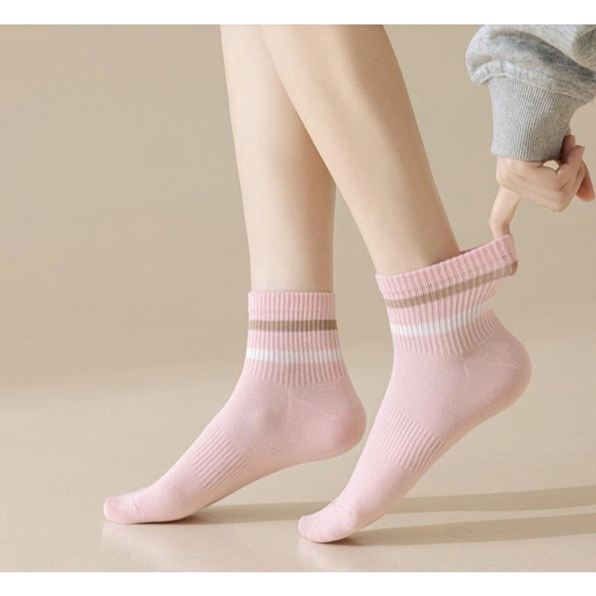 Vớ Tất cotton 8 màu cổ lửng Nam Nữ phong cách trẻ trung, năng động.