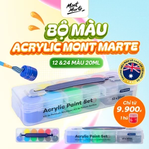 Bộ màu Acrylic Mont Marte hũ 20ml (12/24 màu)