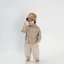Quần kaki bé trai Hibena Kids, quần kaki cho bé ống rộng bo cạp vải co giãn bé mặc đi học, đi chơi QT5