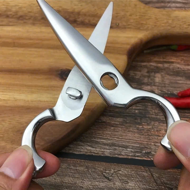 Kéo Đa Năng KINSGEM by Chockmen Inox Dày Dặn Kéo Cắt Thực Phẩm Cắt Xương Gà Đánh Vảy Cá Kéo Đa Năng