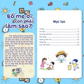 Sách - Bố Mẹ Ơi, Con Phải Làm Sao? - Sách Giải Đáp Thắc Mắc Cho Trẻ Từ 4-12 Tuổi
