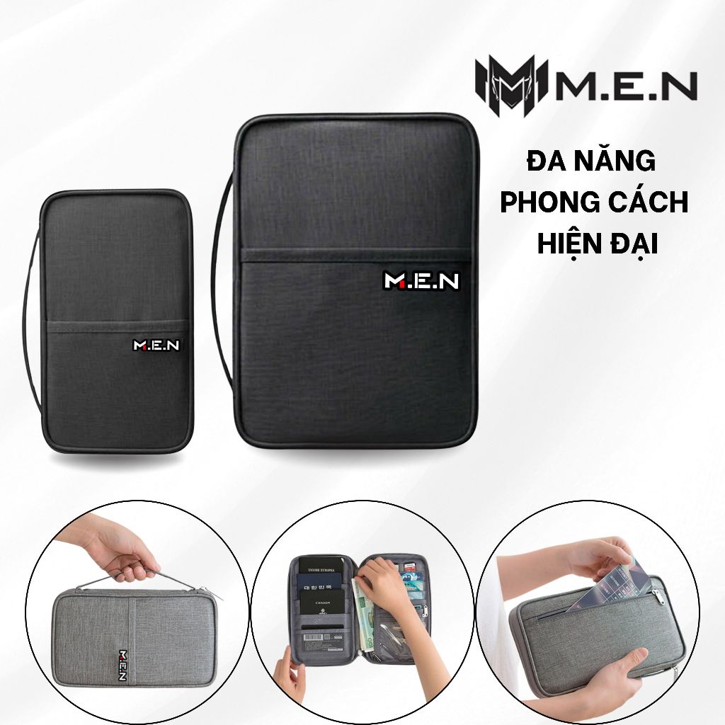 Ví bọc thẻ cá nhân M.E.N passport khổ nhỏ- vỏ bọc nhám trắng đa năng [HOT TREND]