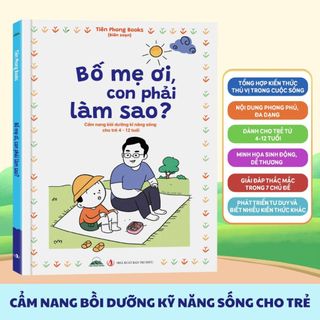 Sách - Bố Mẹ Ơi, Con Phải Làm Sao? - Sách Giải Đáp Thắc Mắc Cho Trẻ Từ 4-12 Tuổi