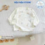 Set 3/5 Áo Dài Tay Cài Vai Thu Đông Nỉ Cotton Nền Kem Hàn Quốc cho bé 5-15kg AC01 Đậu Đậu Store