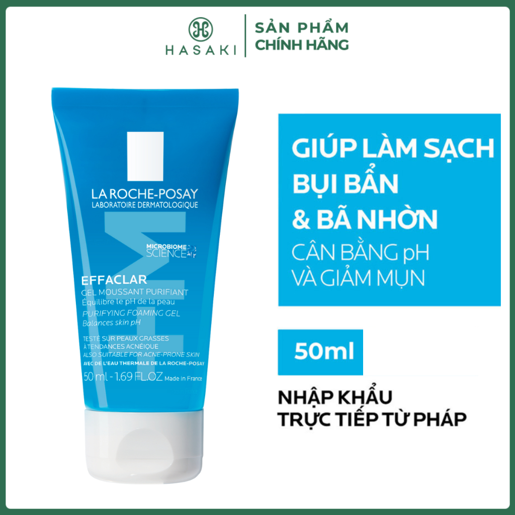 [Mini] Gel Rửa Mặt La Roche-Posay Dành Cho Da Dầu, Nhạy Cảm 50ml