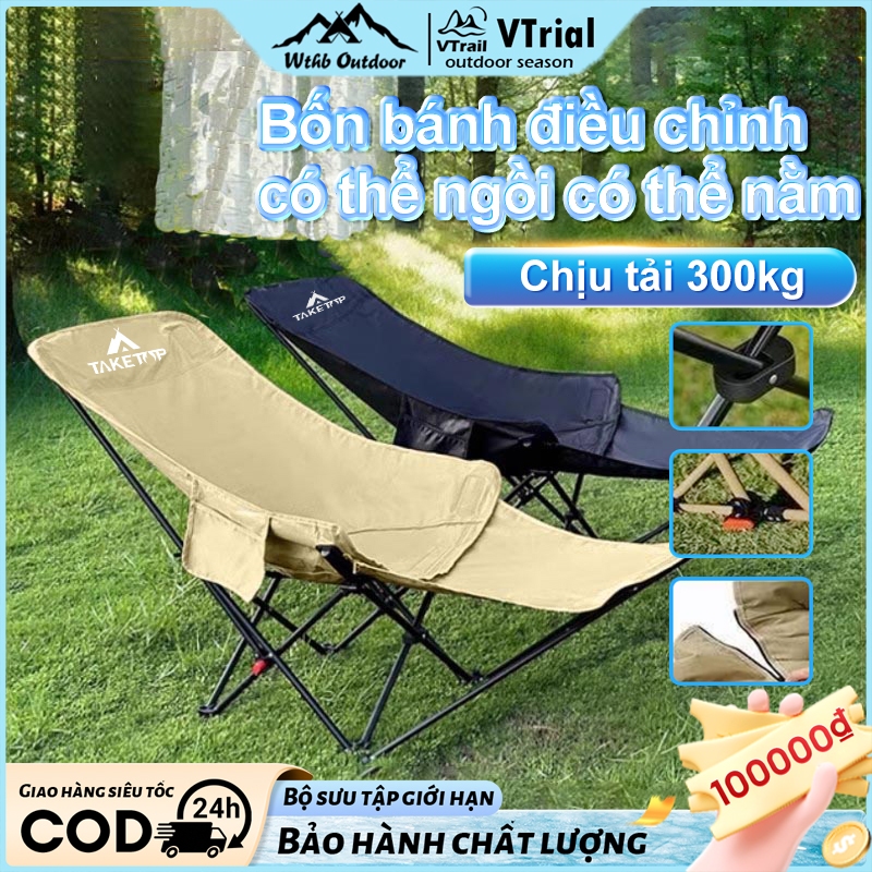Ghế nằm Gấp gọn 4 nấc điều chỉnh ghế nằm ngủ trưa thoải mái Ghế Tựa Cắm Trại Xài ngon camping/picnic | BigBuy360 - bigbuy360.vn
