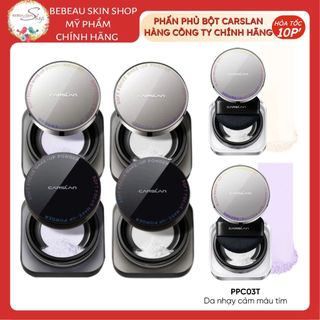 Phấn Phủ Bột CARSLAN Kiềm Dầu Chống Nước Lâu Trôi Che Phủ Tự Nhiên Sang Trọng An Toàn 8g - Bebeau