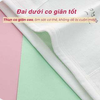 Áo lót lá bé gái học sinh tuổi dậy thì chất cotton hai dây mảnh mặt lưới thoáng mát DEVARI A108