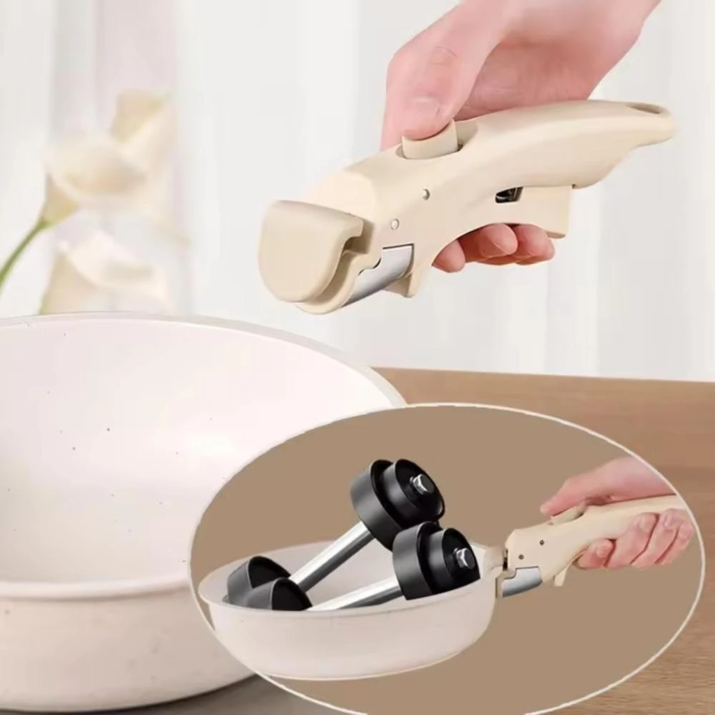 Tay Cầm Rời Nồi Chảo Thông Minh Tay Cầm Đa Năng Chống Nóng Chống Bỏng Cao Cấp, Tay Kẹp Rời Nồi Chảo