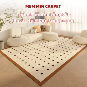 Thảm Panama Lông Cừu Họa Tiết Sang Chảnh, Làm Cho Căn Nhà Thêm Trang Trọng (2) - Memmincarpet - TH122