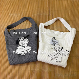 ÁO LEN NGẮN TAY CHOKER GISELLE TI NGOAN (NEWTAG)