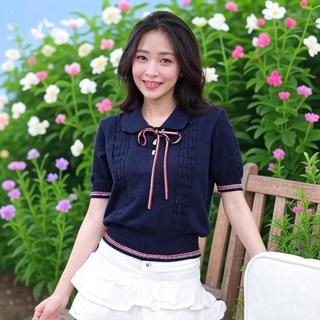✨Áo Len Nữ Cổ Nơ Dáng Ngắn – Len Mềm Mịn Tôn Dáng Cực Xinh Gemini