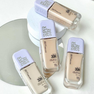 Kem Nền Maybelline Che Phủ Siêu Nhẹ Superstay Up To 30H Nắp Tím Matte Foundation SPF16 PA+++ 35ml