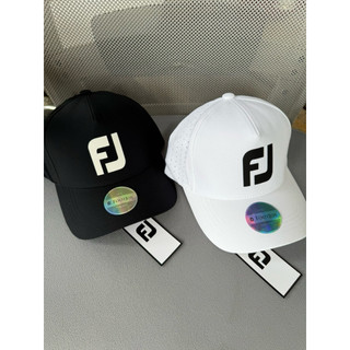 Mũ golf fj 2 màu đen trắng vải golf co dãn thấm hút mồ hộ