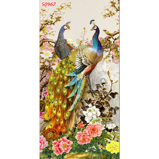 Tranh Công Phượng - Tranh Lụa KHỔ DỌC Làm Quà Tặng Phong Thủy Ý Nghĩa, Decor Nhà Cửa Đẹp Mắt