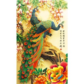 Tranh Công Phượng - Tranh Lụa KHỔ DỌC Làm Quà Tặng Phong Thủy Ý Nghĩa, Decor Nhà Cửa Đẹp Mắt