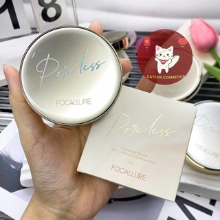 [FOCALLURE] Cushion/ Phấn Nước Focallure Vỏ Trắng, Focallure Poreless Matte Cushion, 12g (FA198)