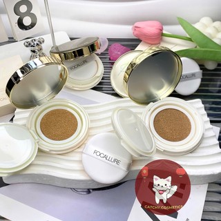 [FOCALLURE] Cushion/ Phấn Nước Focallure Vỏ Trắng, Focallure Poreless Matte Cushion, 12g (FA198)