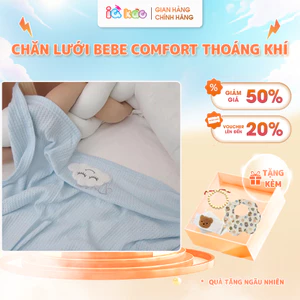 Chăn Lưới Cao Cấp Bebe Comfort Mềm Mại Thoáng Khí, Chống Ngạt, Khăn Quấn Đa Năng Cho Bé KT 102x76cm IQKAO