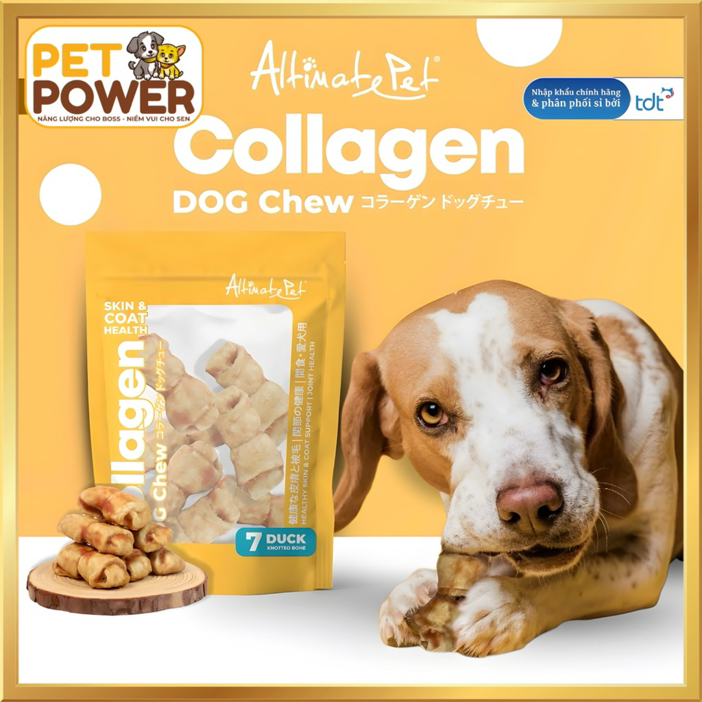 Gặm Sạch Răng Collagen Altimate Pet 90g – Thanh Nhai Cho Chó Dễ Tiêu, Thơm Miệng, Bổ Sung Dinh Dưỡng [Nhiều Vị]